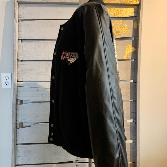 Kansas City Chiefs Varsity Bomber Jacket Letterman Style Size Medium - Picture 5 of 11